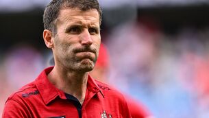 <p>PRIDE: Cork manager Ben O'Connor leaves the pitch. Pic: Piaras Ó Mídheach/Sportsfile</p>