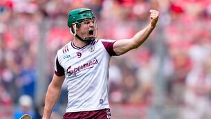 <p>SCORE: Galway midfielder Gavin Lee celebrates a score for the Tribe. Pic: James Lawlor, Inpho.</p> <p>SCORE: Galway midfielder Gavin Lee celebrates a score for the Tribe. Pic: James Lawlor, Inpho.</p>
