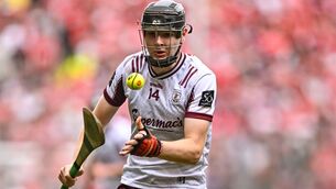 <p>4 July 2026; Jason Rabbitte of Galway during the GAA Hurling All-Ireland Senior Championship semi-final match between Cork and Galway at Croke Park in Dublin. Photo by Piaras Ó Mídheach/Sportsfile</p>