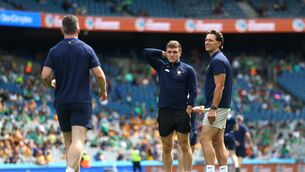 <p>LAST HURRAH?: Clare's Shane O'Donnell and Aron Shanagher inspect the pitch ahead of the match. Pic: ©INPHO/James Crombie.</p> <p>LAST HURRAH?: Clare's Shane O'Donnell and Aron Shanagher inspect the pitch ahead of the match. Pic: ©INPHO/James Crombie.</p>
