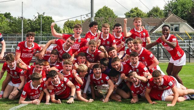 <p>REBEL ROAR: Cork's minor football All-Ireland winners celebrate after Sunday's final in Newbridge. 'If the people get behind them that’s the key', says mentor Maurice Moore. Pic Bryan Keane, Inpho</p>