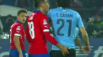 Jara angers club with conduct towards Cavani at Copa America