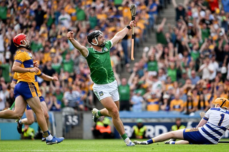 Aidan O'Connor celebrates his late goal for Limerick, in the 71st minute. Pic: Ray McManus/Sportsfile Aidan O'Connor celebrates his late goal for Limerick, in the 71st minute. Pic: Ray McManus/Sportsfile