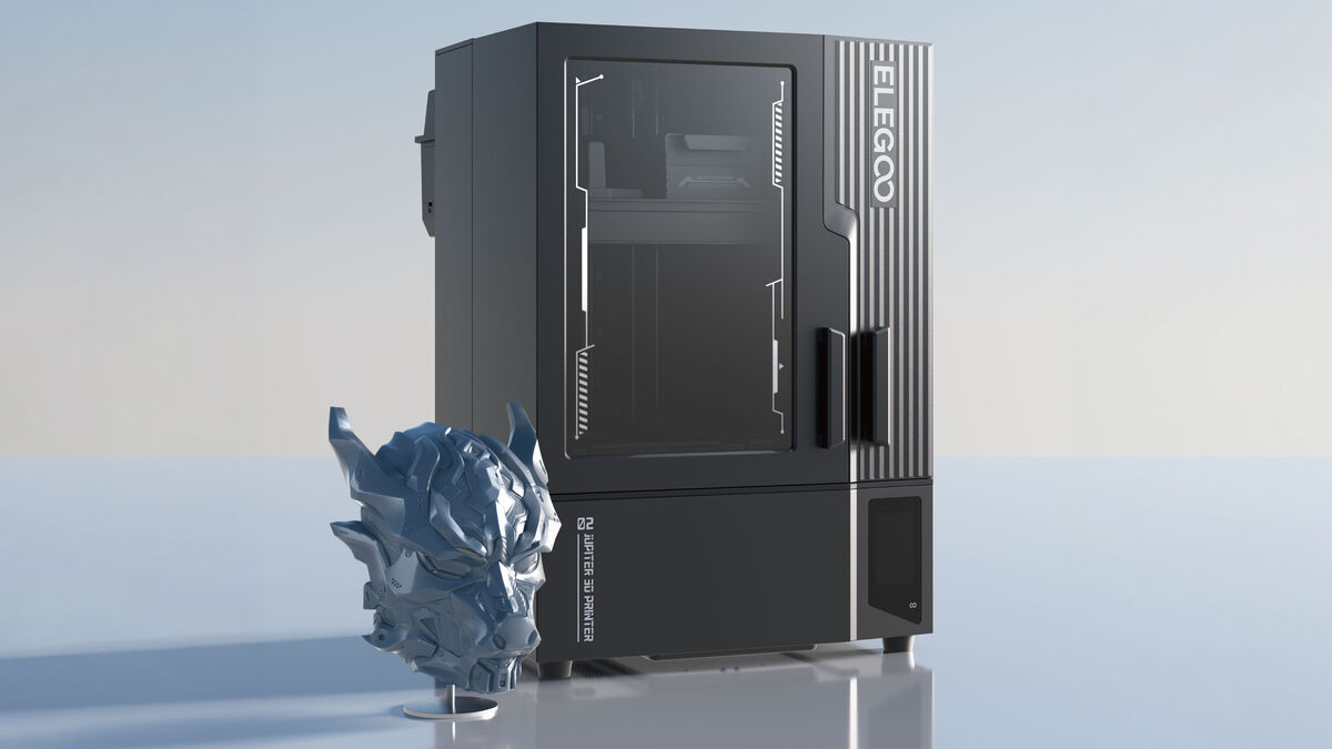 The Jupiter 2 features side-swinging doors that allow easy access to the vat and large build plate. Picture: Elegoo The Jupiter 2 features side-swinging doors that allow easy access to the vat and large build plate. Picture: Elegoo