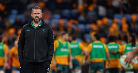 Andy Farrell during the warm up 4/7/2026