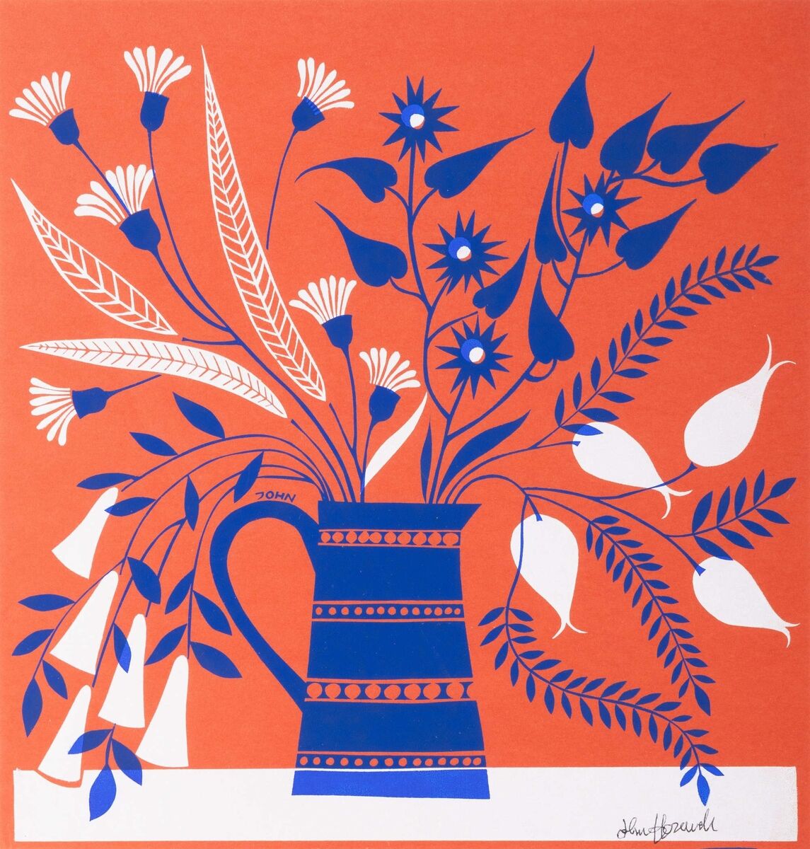 A silkscreen print by John Ffrench (1928-2010) at James Adam. A silkscreen print by John Ffrench (1928-2010) at James Adam.