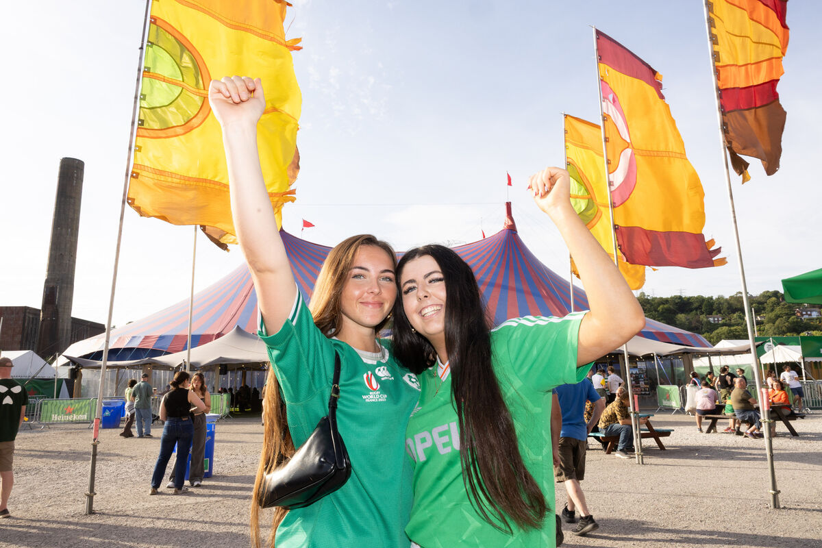 Clodagh Moynihan, Dungarvan and Méabh McGee, Dungarvan going to see Kneecap at Live At The Marquee. Picture: Darragh Kane Clodagh Moynihan, Dungarvan and Méabh McGee, Dungarvan going to see Kneecap at Live At The Marquee. Picture: Darragh Kane