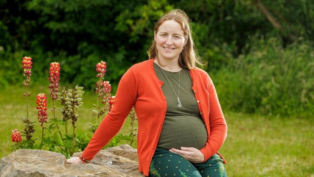 <p>Sligo-based Jenni Garvey, mother of three, who is considering options for the birth of her next baby, due in November. Picture: James Connolly</p>