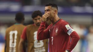 <p>CRYSTIANO: Portugal's Cristiano Ronaldo after his last ever World Cup match. Pic: AP Photo/Gareth Patterson.</p> <p>CRYSTIANO: Portugal's Cristiano Ronaldo after his last ever World Cup match. Pic: AP Photo/Gareth Patterson.</p>