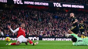 <p>Manchester United's Cameroonian midfielder Bryan Mbeumo scores against Arsenal in the Premier League match at the Emirates Stadium in January. Deloitte’s Annual Review of Football Finance found losses among top-flight sides rose from £135m (€158m) in the 2023-24 season to £948m (€1.1bn) in 2024-25. Picture: Ben Stansall/AFP via Getty Images</p> <p>Manchester United's Cameroonian midfielder Bryan Mbeumo scores against Arsenal in the Premier League match at the Emirates Stadium in January. Deloitte’s Annual Review of Football Finance found losses among top-flight sides rose from £135m (€158m) in the 2023-24 season to £948m (€1.1bn) in 2024-25. Picture: Ben Stansall/AFP via Getty Images</p>