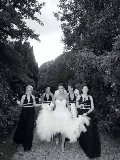 Orla Hopkins and her bridesmaids on her wedding day at Lisnavagh House and Gardens in Carlow in 2008. Picture: Lili Forberg. Orla Hopkins and her bridesmaids on her wedding day at Lisnavagh House and Gardens in Carlow in 2008. Picture: Lili Forberg.