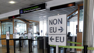 <p>Under the new entry/exit system, non-EU passengers have to register fingerprints and facial images the first time they enter the Schengen zone and then have their biometrics verified every time they leave and re-enter. File photo: Mark Stedman/RollingNews.ie</p> <p>Under the new entry/exit system, non-EU passengers have to register fingerprints and facial images the first time they enter the Schengen zone and then have their biometrics verified every time they leave and re-enter. File photo: Mark Stedman/RollingNews.ie</p>