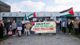 <p>Protest at FAI Headquarters in late February. Pic: Tom Maher/Inpho</p> <p>Protest at FAI Headquarters in late February. Pic: Tom Maher/Inpho</p>