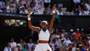 <p>SEMIS BOUND: Coco Gauff celebrates victory following her Ladies' Singles match against Jessica Pegula. Pic: Adam Davy/PA Wire.</p> <p>SEMIS BOUND: Coco Gauff celebrates victory following her Ladies' Singles match against Jessica Pegula. Pic: Adam Davy/PA Wire.</p>