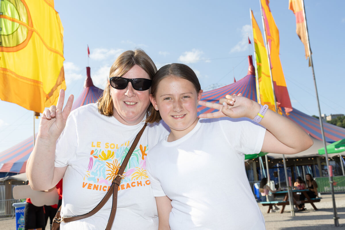 Gertie O’Leary Collins and Caitlyn O’Leary Collins from Minane Bridge in Cork heading for Kesha's concert on Tuesday at Live At The Marquee. Picture: Darragh Kane Gertie O’Leary Collins and Caitlyn O’Leary Collins from Minane Bridge in Cork heading for Kesha's concert on Tuesday at Live At The Marquee. Picture: Darragh Kane