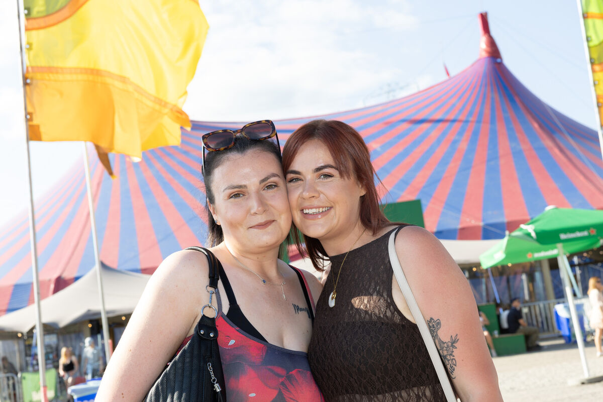 Sisters Jade and Naomi Troy, Midelton Co Cork, arriving at Live At The Marquee to see Kesha's concert. Picture: Darragh Kane Sisters Jade and Naomi Troy, Midelton Co Cork, arriving at Live At The Marquee to see Kesha's concert. Picture: Darragh Kane
