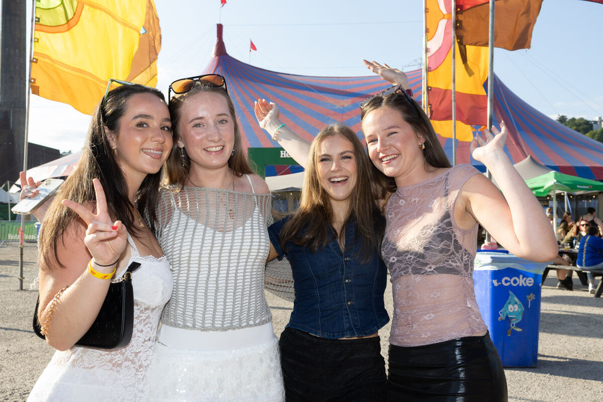 Katey Janet Maher, Zoe Gardner, Aisling O’Connor, and Jess Cox, Carrigaline, going to see Kesha Live At The Marquee, Cork. Picture: Darragh Kane Katey Janet Maher, Zoe Gardner, Aisling O’Connor, and Jess Cox, Carrigaline, going to see Kesha Live At The Marquee, Cork. Picture: Darragh Kane