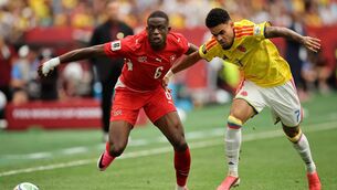 <p>Denis Zakaria of Switzerland competes for the ball against Luis Diaz of Colombia. Pic: Alex Grimm/Getty Images</p> <p>Denis Zakaria of Switzerland competes for the ball against Luis Diaz of Colombia. Pic: Alex Grimm/Getty Images</p>