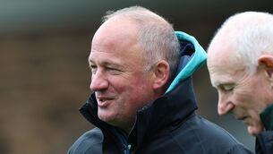 <p>IRFU Performance Director David Humphreys with Mick Kearney. Pic: ©INPHO/Billy Stickland</p>