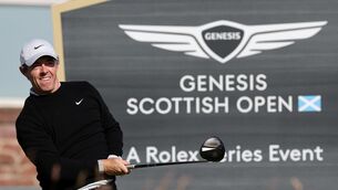 <p>ALMOST HOME SWEET HOME: Rory McIlroy tees off the 12th during a practice day ahead of the Genesis Scottish Open 2026 at The Renaissance Club, North Berwick.</p> <p>ALMOST HOME SWEET HOME: Rory McIlroy tees off the 12th during a practice day ahead of the Genesis Scottish Open 2026 at The Renaissance Club, North Berwick.</p>