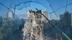<p>A residential apartment building is seen damaged after a Russian strike on Kyiv, Ukraine, Thursday, July 2, 2026. (AP Photo/Efrem Lukatsky)</p> <p>A residential apartment building is seen damaged after a Russian strike on Kyiv, Ukraine, Thursday, July 2, 2026. (AP Photo/Efrem Lukatsky)</p>