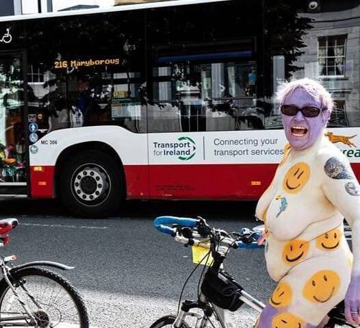 Elayne Van Keulen, who will be among dozens of cyclists shedding their Lycra on Saturday, July 18 for the Irish leg of the World Naked Bike Ride. Elayne Van Keulen, who will be among dozens of cyclists shedding their Lycra on Saturday, July 18 for the Irish leg of the World Naked Bike Ride.