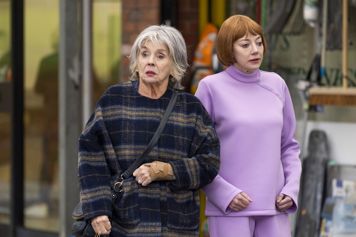 Diane Morgan plays Linda, an android assistant gifted to widowed pensioner Sue (Sue Johnston) by her son. Picture: BBC/Boffola Pictures/Gary Moyes Diane Morgan plays Linda, an android assistant gifted to widowed pensioner Sue (Sue Johnston) by her son. Picture: BBC/Boffola Pictures/Gary Moyes
