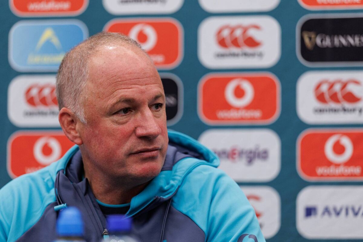 FRANKLY SPEAKING: IRFU Performance Director David Humphreys discusses the state of the game at Sydney's InterContinental Hotel. Pic: Ben Brady, Inpho