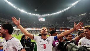 <p>IS IT COMING HOME?: England's Harry Kane celebrates after the FIFA World Cup Round of 16 match.</p>