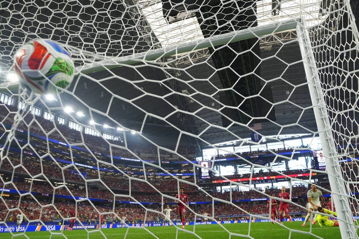 Spain's Mikel Merino scores the winner against Portugal. Pic: AP Photo/Julio Cortez. Spain's Mikel Merino scores the winner against Portugal. Pic: AP Photo/Julio Cortez.
