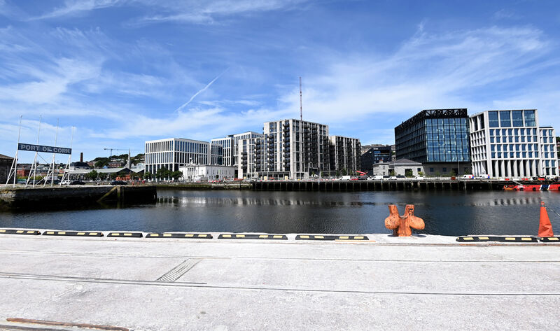 View of Horgan's Quay apartments (centre) Picture: Eddie O'Hare View of Horgan's Quay apartments (centre) Picture: Eddie O'Hare