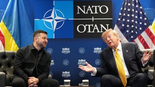 Volodymyr Zelensky met Donald Trump on the sidelines of the Nato summit in Turkey (Alex Brandon/AP)