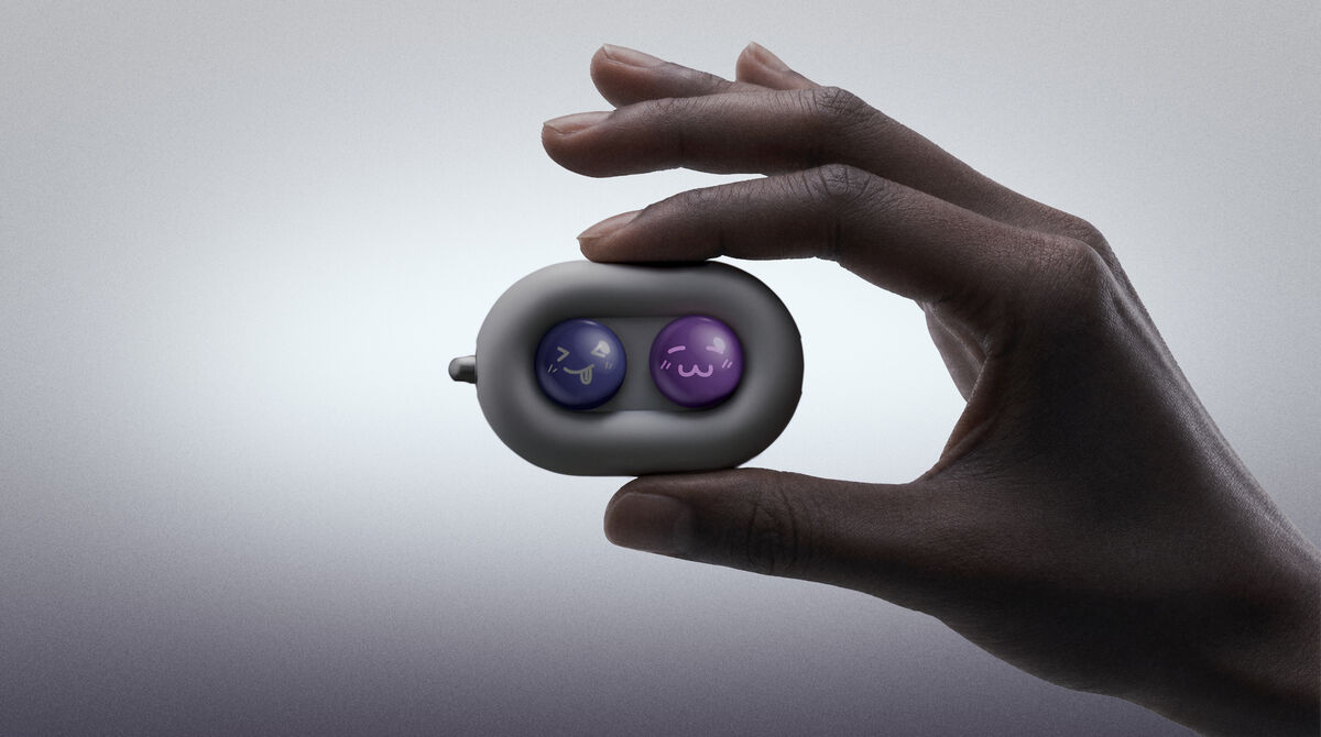 Weighing just 18g, Moodi has a rounded, pebble-like silhouette that sits naturally in the palm. Picture: DuRoBo Weighing just 18g, Moodi has a rounded, pebble-like silhouette that sits naturally in the palm. Picture: DuRoBo