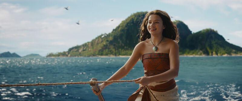 Catherine Laga'aia as Moana in Disney's live-action Moana. Picture: Disney Catherine Laga'aia as Moana in Disney's live-action Moana. Picture: Disney