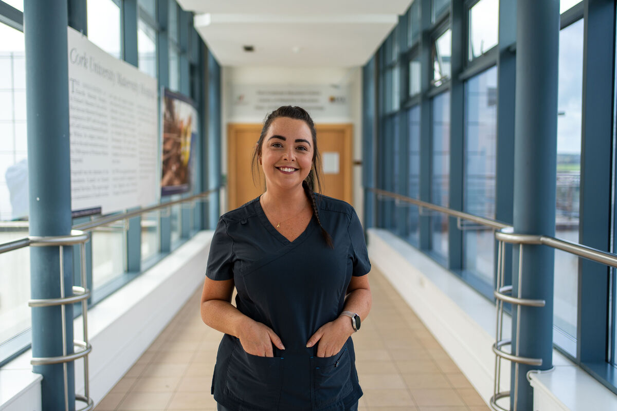 Aoife Daly at the CUMH where she manages a community oriented postnatal hub initiative. Picture: Noel Sweeney