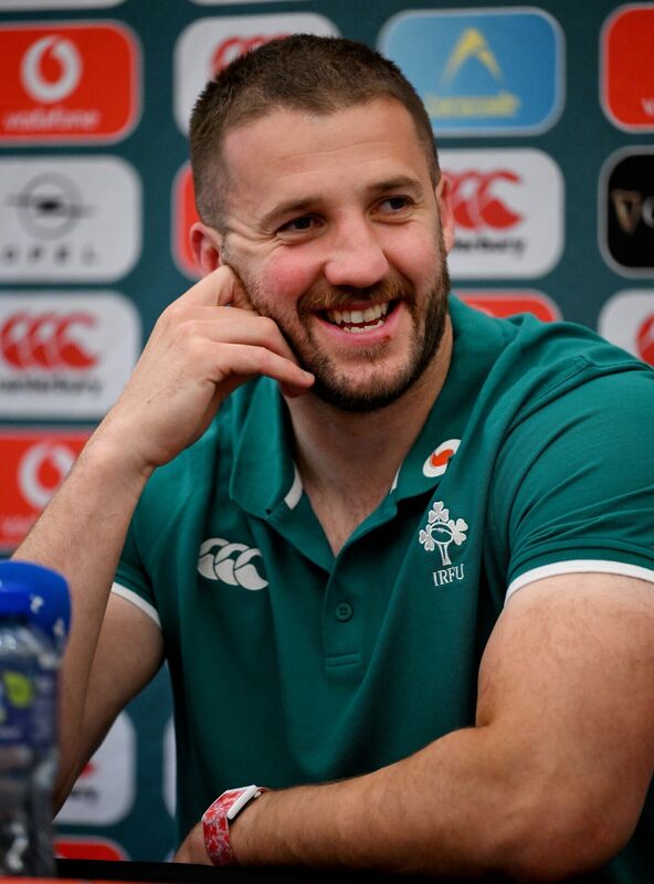 Stuart McCloskey during an Ireland rugby media conference at the Intercontinental Hotel in Sydney. Pic: Brendan Moran/Sportsfile Stuart McCloskey during an Ireland rugby media conference at the Intercontinental Hotel in Sydney. Pic: Brendan Moran/Sportsfile