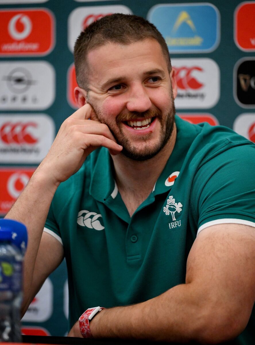 Stuart McCloskey during an Ireland rugby media conference at the Intercontinental Hotel in Sydney. Pic: Brendan Moran/Sportsfile