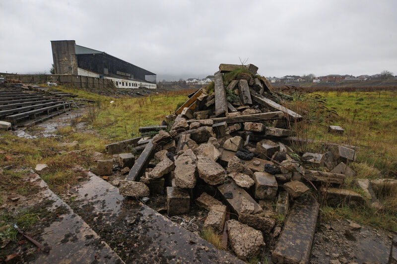 Broken concrete terracing at Casement Park, Belfast. Picture date: Thursday January 22, 2026. Broken concrete terracing at Casement Park, Belfast. Picture date: Thursday January 22, 2026.