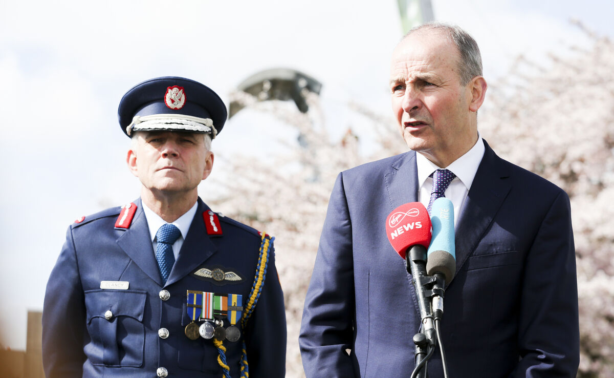 The then Defence Forces chief of staff Seán Clancy