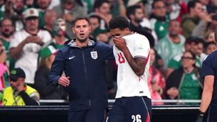 <p>England's Jarell Quansah (centre) looks dejected after being sent off following a red card after a VAR check during the FIFA World Cup Round of 16 match at Mexico City Stadium. Pic: Bradley Collyer/PA Wire. </p> <p>England's Jarell Quansah (centre) looks dejected after being sent off following a red card after a VAR check during the FIFA World Cup Round of 16 match at Mexico City Stadium. Pic: Bradley Collyer/PA Wire. </p>