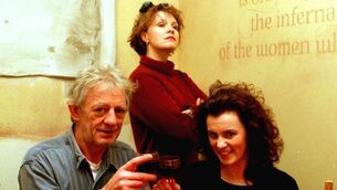 <p>Actors Mick Lally, Mary McEvoy, and Eunice McMenamin, who played Miley, Biddy, and Fidelma on RTÉ’s ‘Glenroe’. File picture: Billy Higgins</p>