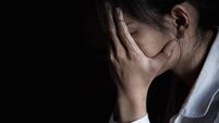 Young woman suffering from a severe depression
