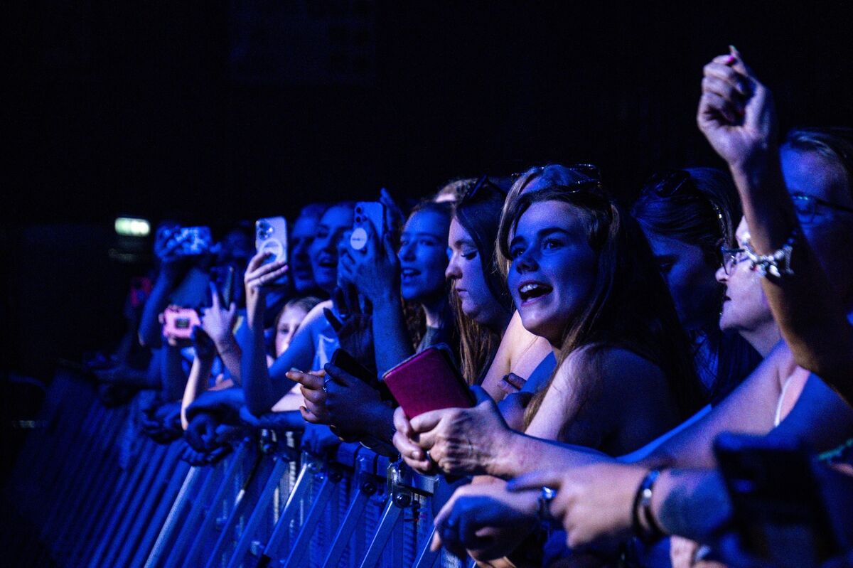 Fans pack the front row before Tom Grennan appeared on stage at Live at the Marquee. Picture: Chani Anderson Fans pack the front row before Tom Grennan appeared on stage at Live at the Marquee. Picture: Chani Anderson