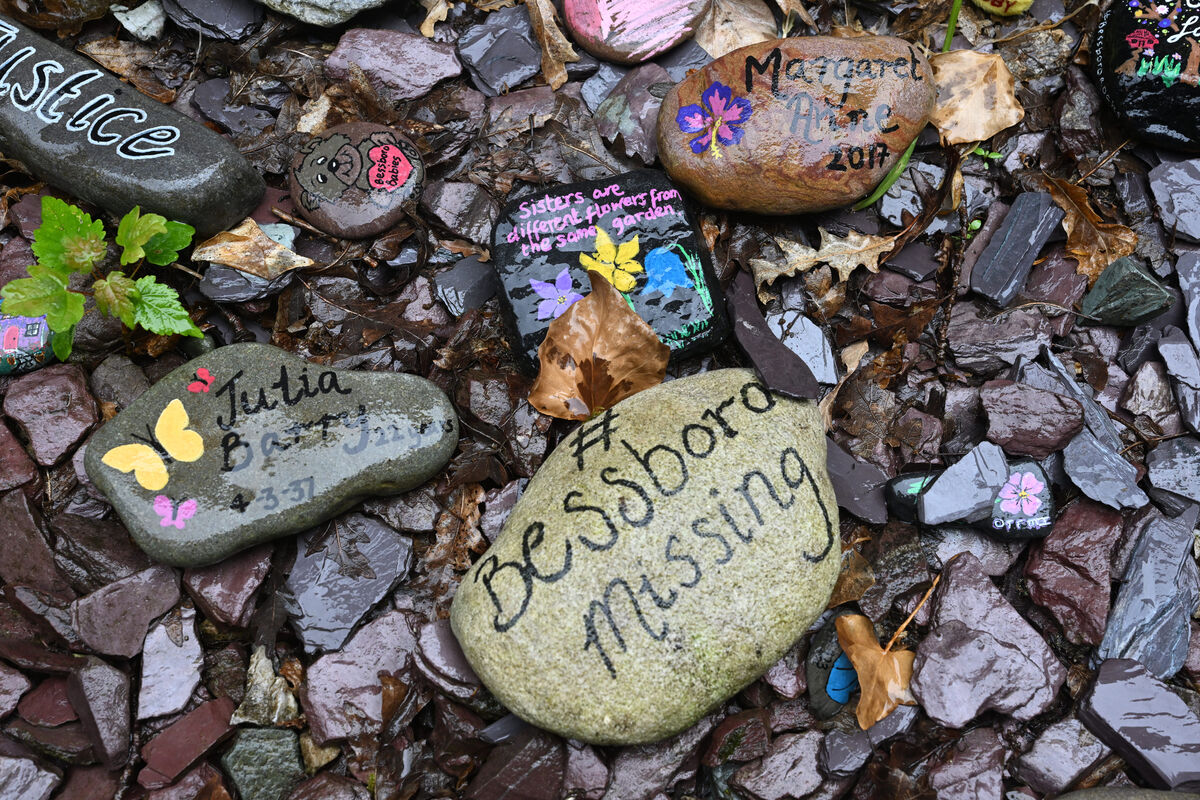 Painted stones in memory of those affected by the former Mother and Baby home at Bessborough, Cork.Picture: Larry Cummins Bessboro Painted stones in memory of those affected by the former Mother and Baby home at Bessborough, Cork.Picture: Larry Cummins Bessboro