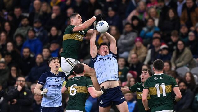Brian Howard of Dublin in action against Joe O'Connor of Kerry during the Allianz Football League Division 1 match between Dublin and Kerry at Croke Park in Dublin. Photo by Stephen McCarthy/Sportsfile <p>Brian Howard of Dublin in action against Joe O'Connor of Kerry during the Allianz Football League Division 1 match between Dublin and Kerry at Croke Park in Dublin. Photo by Stephen McCarthy/Sportsfile</p>