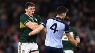 <p>KEY MATCHUP: David Clifford of Kerry and David Byrne of Dublin. Pic: Stephen McCarthy/Sportsfile</p>