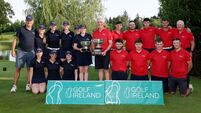 Golf Ireland Men's & Women's Interprovincial Matches Leinster Women and Munster Men celebrate with the trophy 10/7/2026