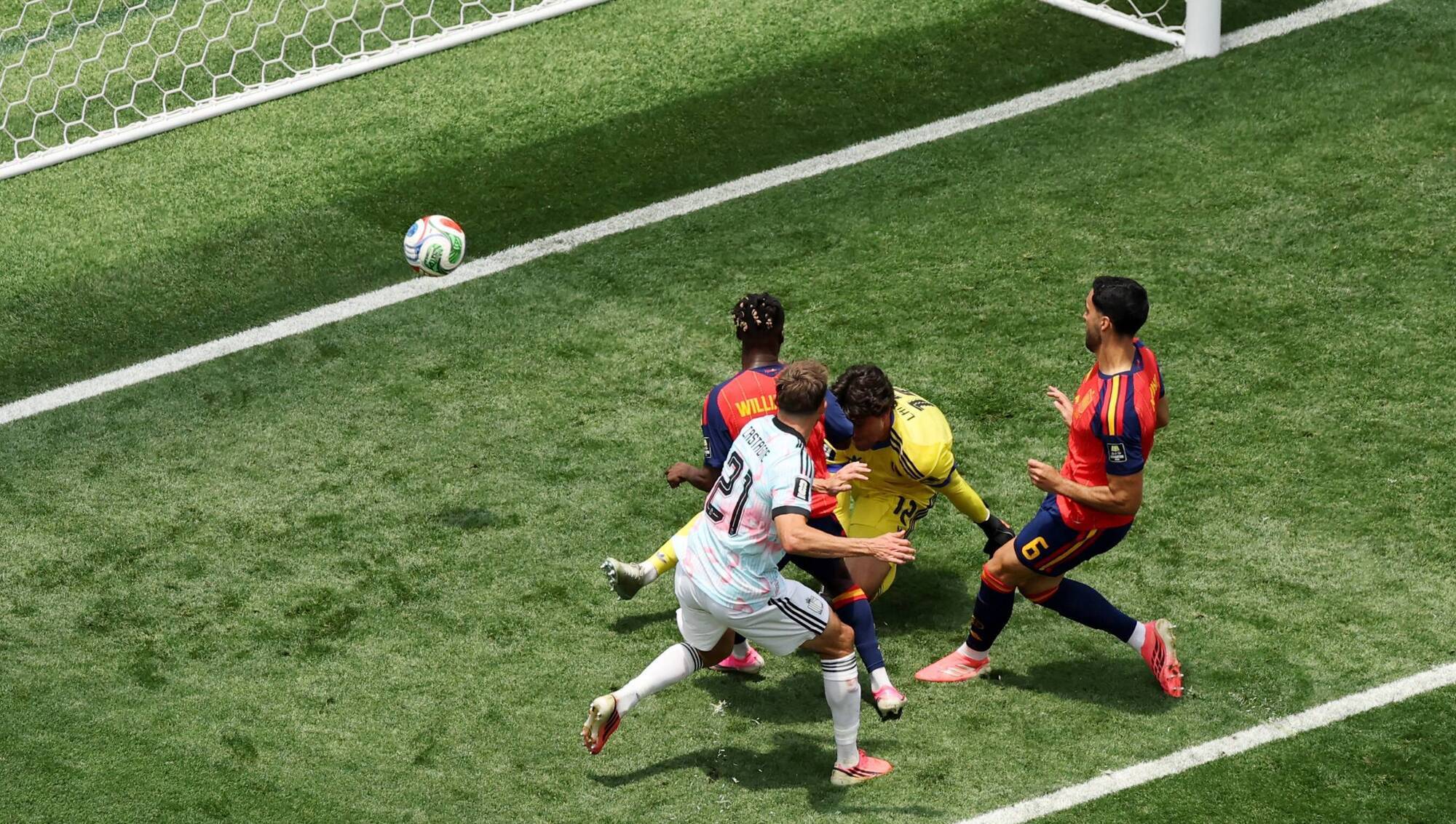 Mikel Merino puts Spain into World Cup semi-finals as Belgium rue costly Courtois injury