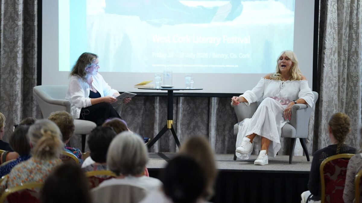 Miriam O'Callaghan in Bantry with Cristin Leach for the West Cork Literary Festival. Picture: Karlis Dzjamko Miriam O'Callaghan in Bantry with Cristin Leach for the West Cork Literary Festival. Picture: Karlis Dzjamko