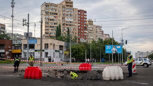 A Russian missile struck residential area of Kyiv (AP) A Russian missile struck residential area of Kyiv (AP)